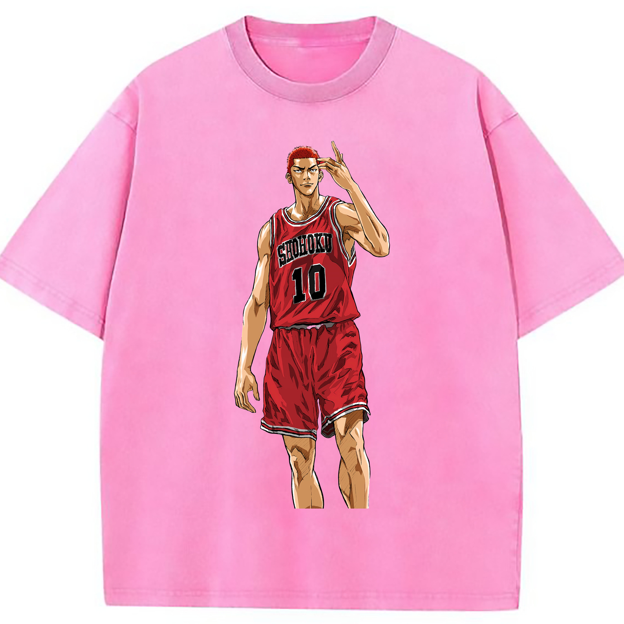 （画像用） SLAM DUNK／スラムダンク 綿100% ヴィンテージ風 半袖Tシャツ（フロントプリント）